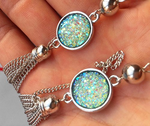 Sweater Chain and Tassel Long Necklace Bar Y Lariat Drop Pendant for Women