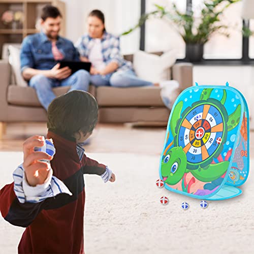 Bean Bag Toss Game Set for Kids, Indoor Outdoor Collapsible Double