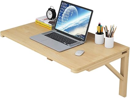 An der Wand montierter Klapptisch, Klapp-Esstisch aus Massivholz