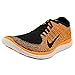Nike Mens Free 4.0 Flyknit Running Shoe (Black, Total Orange) Sz. 11