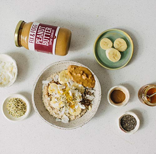 Gourmet Chunky Peanut Butter. Handmade in New Zealand. All Natural and Non-GMO from Fix & Fogg. Extra Crunchy. Vegan, Keto Friendly. Superior Tasting Peanut Butter in Beautiful Gift Packaging (13.2oz)