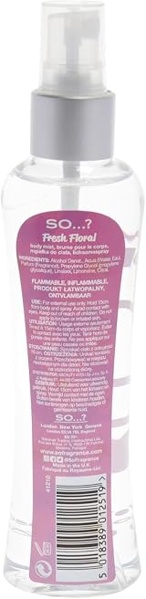 So? Womens Fresh Floral Body Mist Fragrance Spray 100ml Vegan Cruelty Free view 6