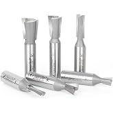 Amana Tool AMS-405 6-Pc Carbide Tipped Incra Dovetail Router Bit Set 1/2 Inch Shank
