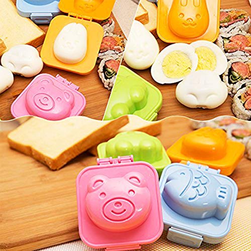 Yunko 6set Fish Car Heart Shape Egg Sushi Rice Mold Mould Decorating Fondant Cake Tool - Thumbnail 6