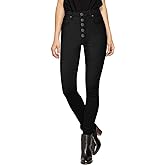 Hybrid & Company Women’s Classic Denim Mid Rise Skinny Jeans Super Stretch Pants