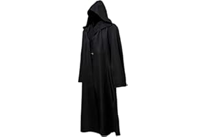 GraduationMall Adult Sith Robe Halloween Jedi Hooded Cloak Knight Darth Sidious Cosplay Costume
