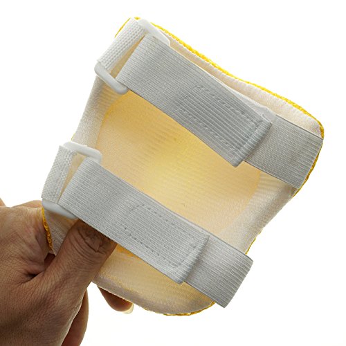Cooplay 6pcs Small Size Yellow Color Elbow Wrist Protective Gear Knee Pads Protective Gear Guard Adjustable for Kids Skateboard Bicycle Ice Skate Roller Skating Cycling Mini Riding Outdoor Sports
