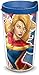Tervis Captain Marvel Insulated Tumbler with Wrap and Lid, Clear