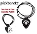 Pickbandz Necklace Silicone Guitar Pick Holder in Epic Black - Double Sided - Fits All - Fully Guaranteed - Rock What You Love With Pickbandz