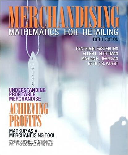 Merchandising Mathematics For Retailing Myfashionkit 5th Edition Merchandising Mathematics For Retailing Myfashionkit 5th Edition