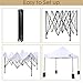 SUPERJARE Pop-up Canopy, 4 Weight Bags and a Wheeled Carry Bag, 10 Ft x 10 Ft Commercial Shelter, Outdoor Instant Folding Tent, Heavy Duty - White