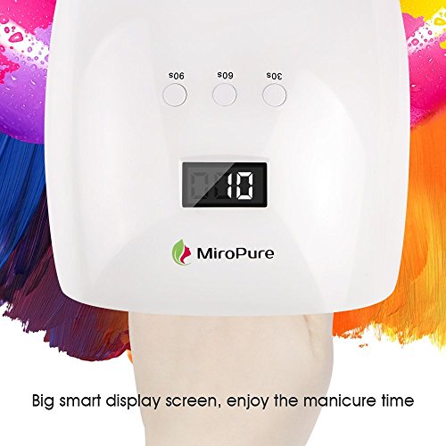 image for MiroPure 48W Nail Dryer LED UV Lamp Super Quick Curing with LCD Displa