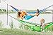 Bear Butt Double Parachute Camping Hammock, Lime Green/Gray