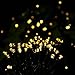 8 Modes 72ft 200 LED Solar String Lights, Satu Brown Fairy Waterproof Outdoor Decorative Lights for Garden, Patio, Yard, Home, Christmas Tree, Parties