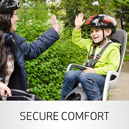 Hamax Caress Rear Child Bike Seat (Grey/White, Frame Mount)