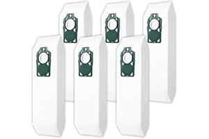YCUVIN HEPA Bags for Riccar Supralite RLH-6, R10S, R10CV, R17, R10P, R10, RLHC-6; for Simplicity Freedom SLH-6, S10S, S10D, S10CV, S10P, S10, S10SAND, SLHC-6 Upright Vacuums, 6 Pack Odor-Fighting Vacuum Bags