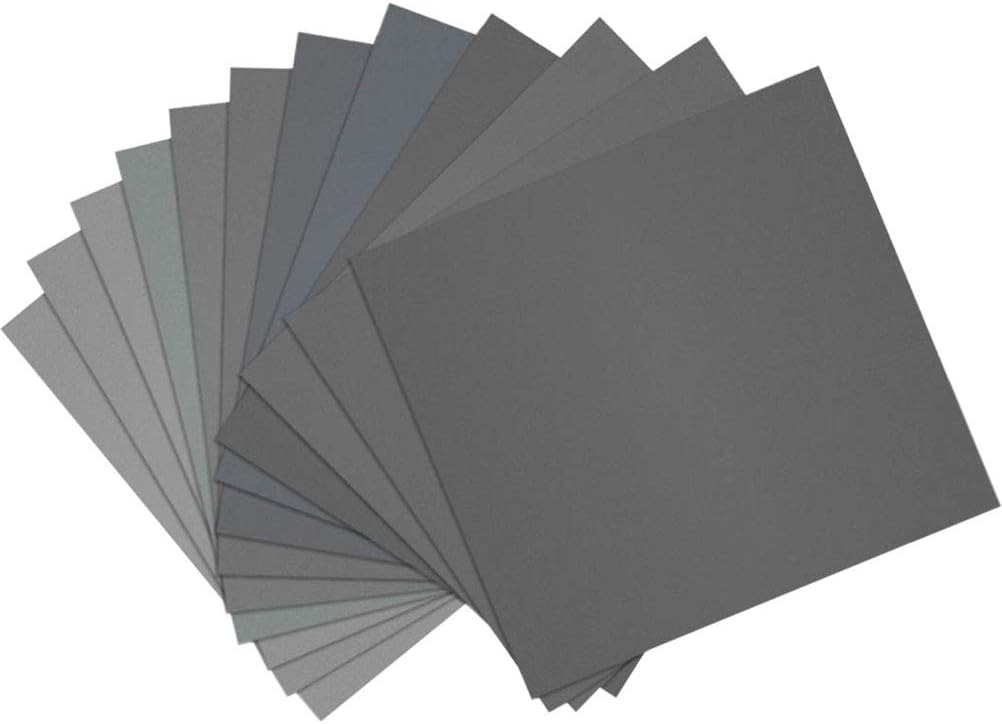 Sandpaper for Resin, Paxcoo 24 Pcs 9 x 11” High Grit Dry Wet Sandpaper