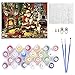 Antiniska DIY Oil Painting, Christmas Paint by Numbers for Adults Paint by Number for Kids Beginner in Acrylic- Santa Claus Canvas Picture Without Framed for Bedroom Living Room Wall Decor