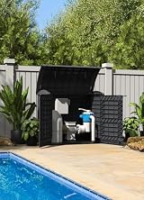 Duramax Cedargrain StoreAway 1200L Plastic Garden Storage Shed Grey view 17
