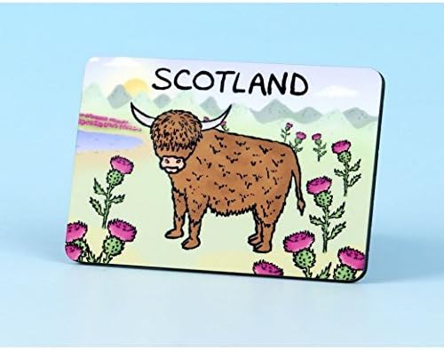 Vanessa Bee Highland Cow Fridge Magnet
