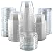 300-Pack Plastic Portion Control Cups with Snap-On Lids 2 oz. | Clear Disposable Small Food Containers | Excellent For Jello Shot, Meal Prep, Salad Dressing, Sushi, Condiments, Medicine, Sauce,Souffle
