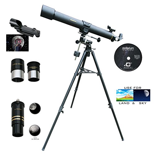Cassini 900mm x 80mm eq1 mount refractor telescope