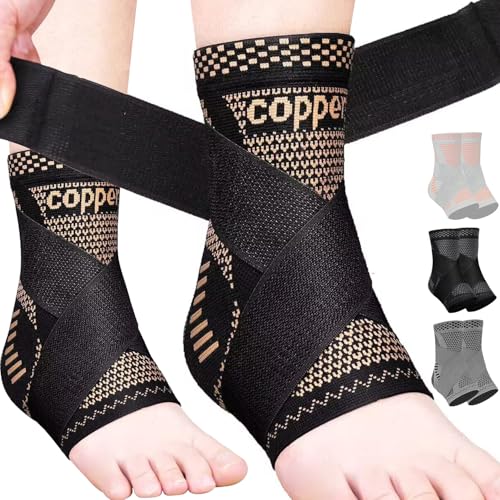 JIUFENTIAN Adjustable Copper Ankle Brace