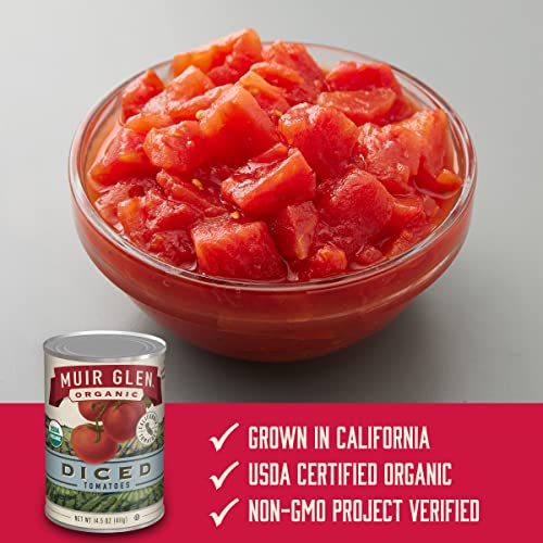 MUIR GLEN ORGANIC DICED TOMATOES, 14.5 OZ.