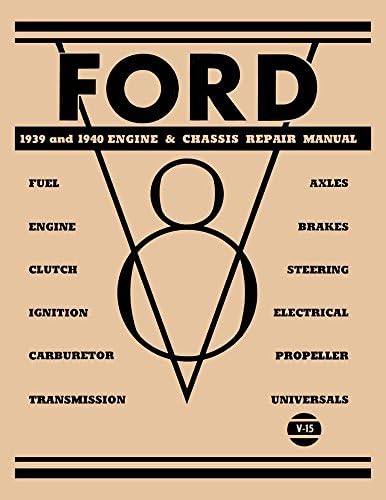 bishko automotive literature 1939 1940 Ford Mercury Engine and Chassis Shop Service Repair Manual Book