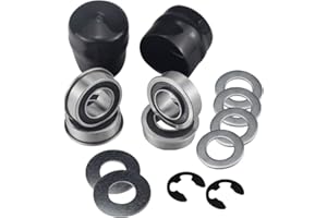 KINTLE 9040H Front Wheel Bushing to Bearing Conversion Kit Compatible with Craftsman, Poulan, Husqvarna, Jonsered, Murray Lawn Mower Fits 532009040, 532124959, 91334, 491334MA, 5920H, 9040HR, 9040N