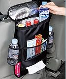 MP Essentials Travelling Car Interior Back Seat Organiser Tidy with Cool Cold / Hot Fridge Insulated Bag
