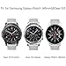 Fintie Bands Compatible with Samsung Galaxy Watch 3 45mm / Galaxy Watch 46mm / Gear S3 Frontier and Classic, 22mm Solid Stainless Steel Metal Bracelet Strap Replacement Wrist Band