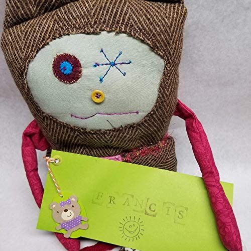 Big Goofy Monster Doll Handmade Lovable Travel Pillow