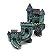 Tfwadmx Aquarium Decorative Castle Fish Tank Ornament Artificial Betta Cave Fish Hideout Super Magical Simulation European Villas Blue