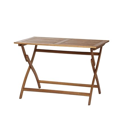 Siena Garden 316953 Klapptisch Klapptisch, 110 x 70 cm, Gestell: Akazienholz, geölt in natur, Tischplatte: Akazienholz, FSC 1