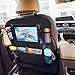Car Backseat Organizer - Kick Mat Car Seat Storage for Kids - Car Organizer with Tablet Holder - Best Baby Back Seat Protector
