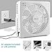 OPOLAR 8 Inch Desk Fan(Included Adapter), USB Operated, 4 Speeds+Natural Wind, Timer, Quiet Operation, Seven Blades, Adjustable Angle, Desktop Personal Cooling Fan for Office, Living Room, Bedroom