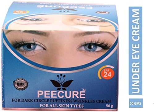 Peecure Under Eye Cream For Dark Circle Puffiness,Fine lines Wrinkles Cream & Bags for Men & Women, 50 gm