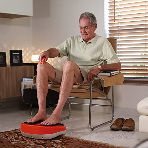 Powerfit Power Legs + Control Remoto CV Directo | Masajeador de pies con cabezas de acupresión giratorias | Relaja, Mejora circulación y tonifica.