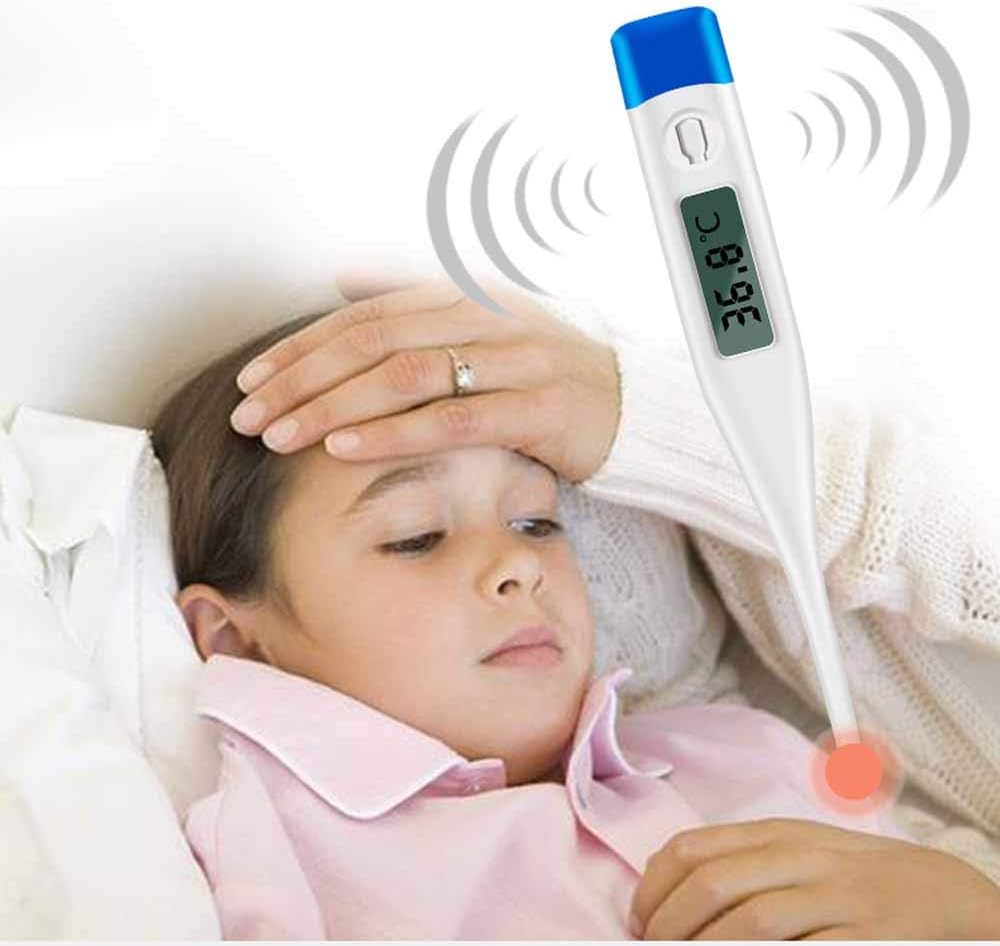 Thermometer, Digital Medical Rectal and Oral Thermometers，Thermometer for Fever - Accurate and Fast Readings with Fever Indicator for Adults, Kids and Babies
