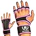 MAVA Open Gym Gloves for Women & Men | Padded Weight Lifting Gloves with Wrist Support for Comfort, Protection | Strong-Grip Fingerless Workout Gloves | Multi-Use, Anti-Sweat Gym Accessories (Pink S)