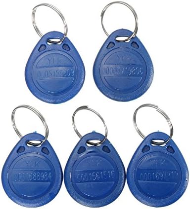 5Pcs ID Keyfbobs RFID Tag Key Ring Card 125KHZ Proximity Token Access Control Attendance TK4100