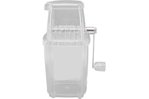 Hand Ice Crusher Portable Ice Crusher Easy to Use Small Stainless Steel Snow Cone Knives (Transparent)
