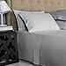 Mayfair Linen 100% Egyptian Cotton Bed Sheets Queen Set - Luxury 800 Thread Count Queen Size Sheets Set, Soft, Cooling, Fully Elasticized Sateen Weave Hotel Quality Bedding Set (4 PC, Silver Grey)