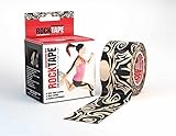 RockTape Kinesiology 2 Inch Roll Support Tape - Tiger - Black