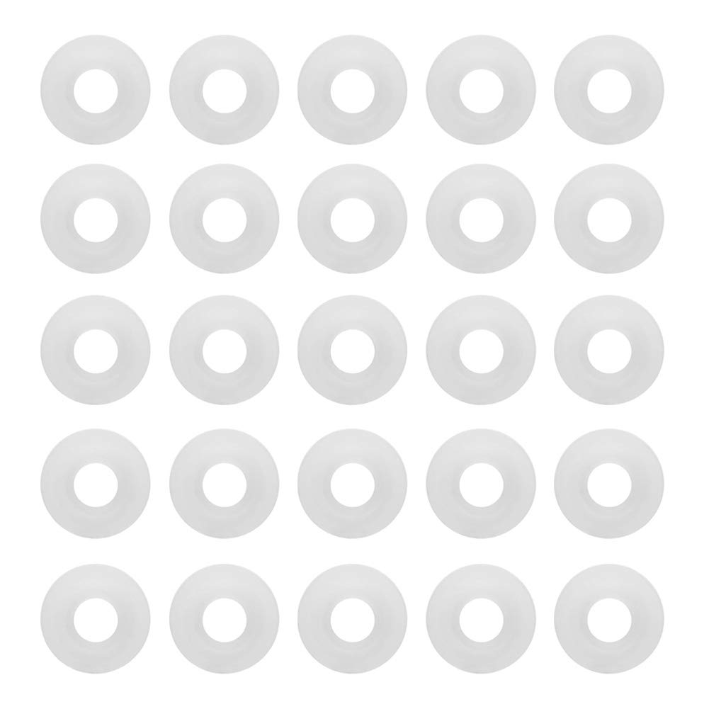 Yosoo 25pcs White Rubber Bottle Seals for Grolsch EZ caps Swing Flip Top Home Brew Beer Soda Bottle Replacement Seals, 27mm, 25 Count