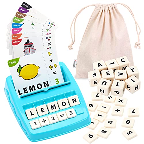OleOletOy Matching Alphabet Letters and Numbers Game, Homeschool