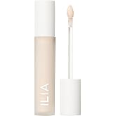 ILIA - Skin Blur Serum Concealer (1N Twill, 0.2 fl oz | 6 ml) | Self-Sets for 12-Hour Wear | Blurred Coverage | Crease-Resistant | Safe for Sensitive Skin, Clean, Cruelty-Free &amp; Vegan
