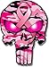 Vinyl Junkie Graphics Breast Cancer Ribbon Punisher Skull Pink Camouflage car Truck Laptop Sticker Custom Graphic Decal 5