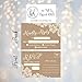 Hadley Designs 50 Rustic RSVP PostCards, No Envelopes Needed, Response Card, Blank RSVP Reply, for Wedding, Rehearsal Dinner, Baby Shower, Bridal, Birthday, Engagement, Bachelorette Party Invitations